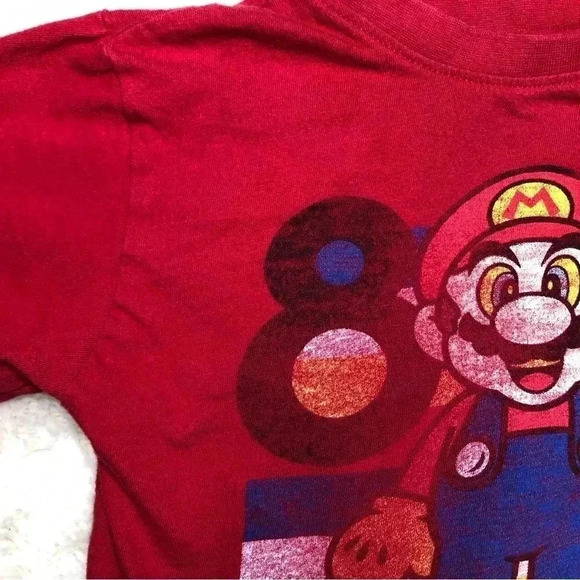 Super Mario  T-Shirt Red Size 5T - Picture 5 of 15